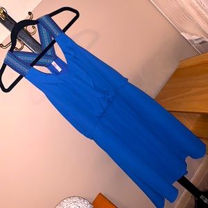 Xhilaration blue razorback dress with pockets!